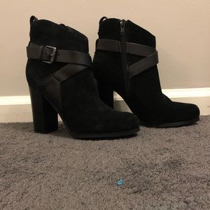 Guess Black Suede Booties